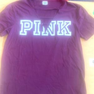 Small pink shirt from Victoria Secret.